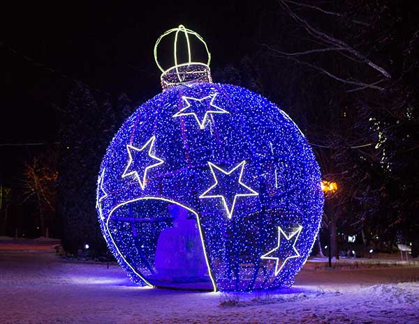Новогодний декор в Новокузнецке